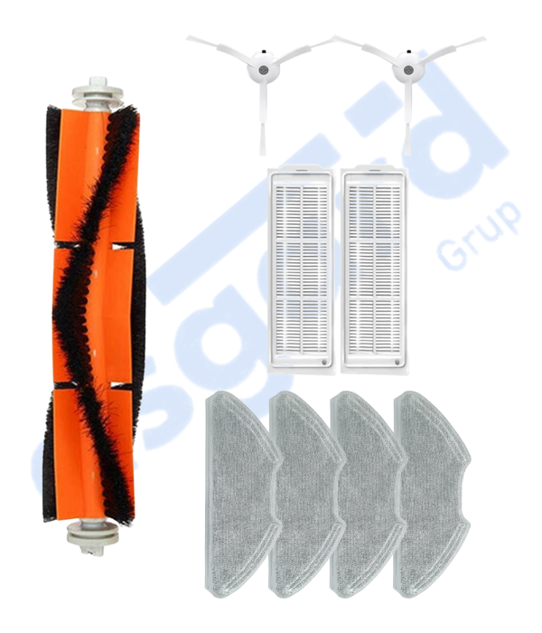 Xiaomi Mop 2 Pro (MJST1SHW) -Mop 2 Lite Uyumlu 1 Ana Fırça 2 Yan Fırça 2 Filtre 4 Mop - Image 1