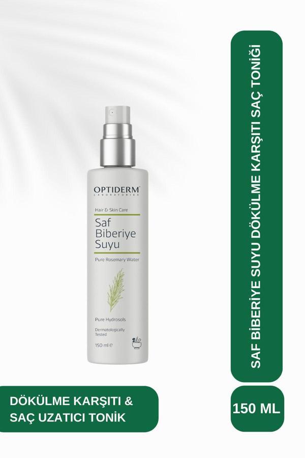 Optiderm Biberiye Suyu Güçlendirici Dökülme Karşıtı Saç Uzatıcı Saç Toniği %100 Doğal ve Saf 150 ml 8684252137381 - Image 1