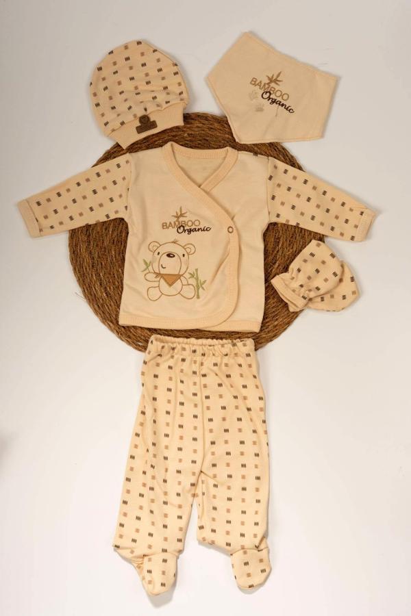 Organik Bamboo 5'li Yenidoğan Takımı - Image 1