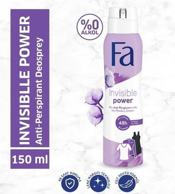 Fa Invisible Power Kadın Terleme Karşıtı Deosprey 150 Ml - Image 1