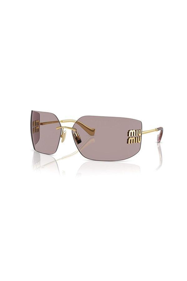 Miu Miu 54ys 5ak06ı 80 Kadın Yastık Gold Metal Güneş Gözlüğü - Image 1