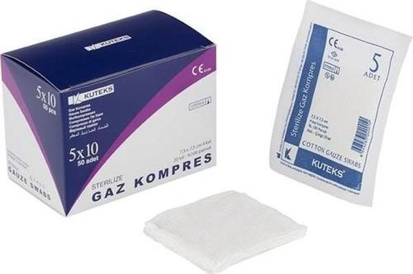 Est Bijuteri Steril Gaz Kompres 5X20 7.5 Cm X 7.5 Cm 4 Kat - Image 1