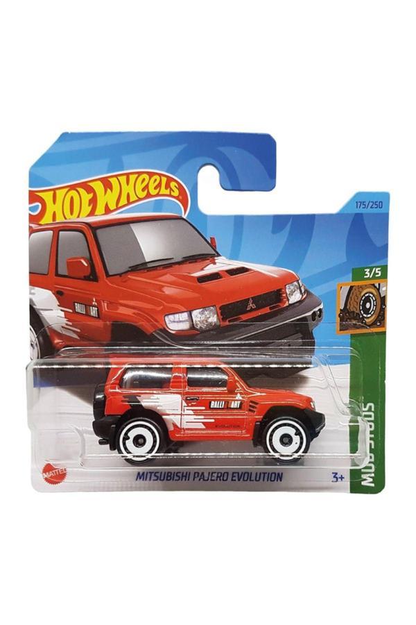 1/64 Ölçek Tekli Regular Arabalar HKG47 Mud Studs / Mitsubishi Pajero Evolution Kırmızı - Image 1