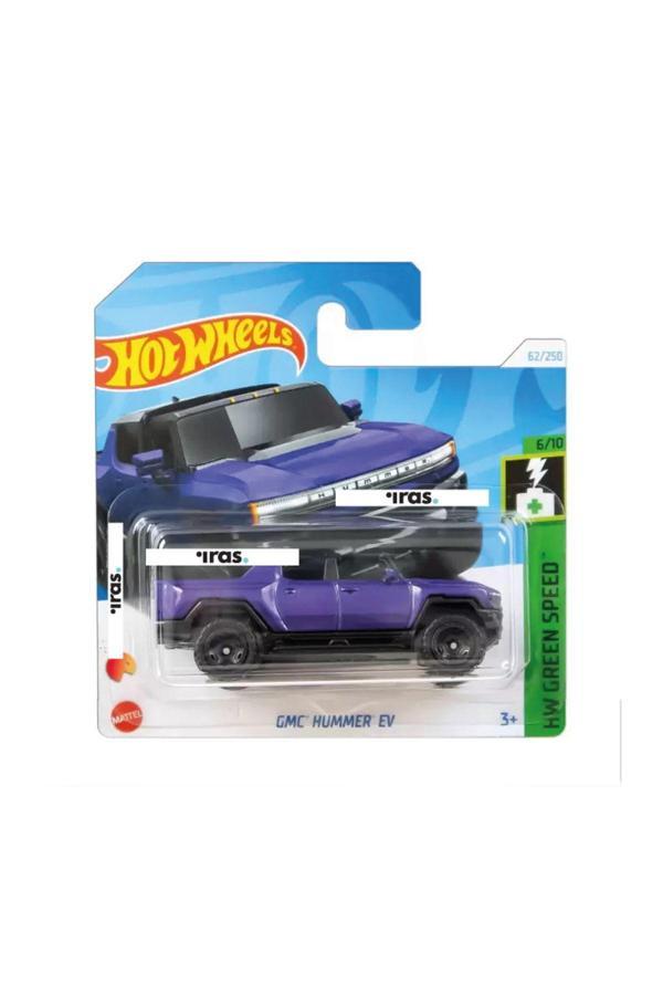 1/64 Ölçek Tekli Regular Arabalar HTD16 Hw Green Speed /GMC Hummer EV - Image 1