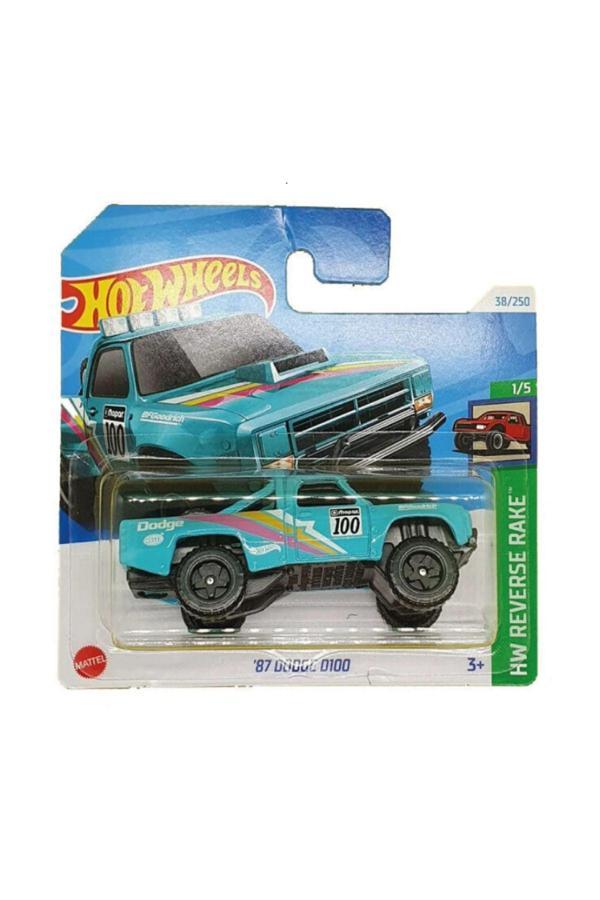1/64 Ölçek Tekli Regular Arabalar HTD17 Hw Reverse Rake / '87 Dodge D100 - Image 1