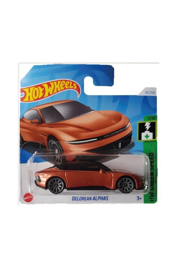 1/64 Ölçek Tekli Regular Arabalar HTD32 Hw Green Speed / Delorean Alphas - Image 1