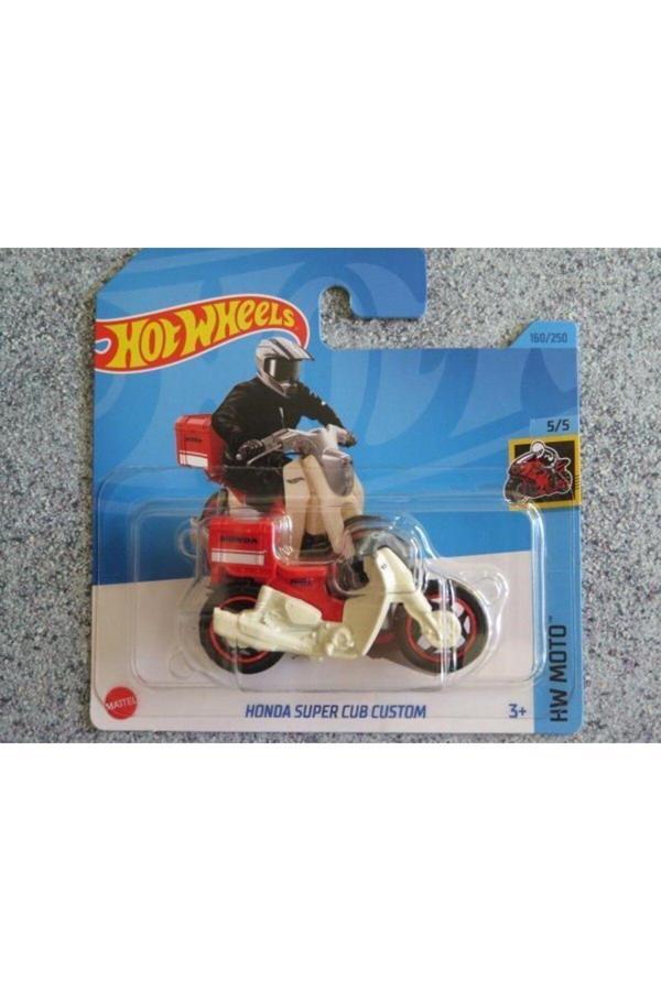 H3H 160 HONDA SUPER CUB CUSTOM bike red 2023 160/250 CaseH New Cast- HKG43 - Image 1