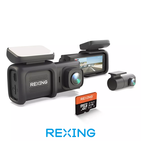 Rexing DT2 FHD 1080P Araç Kamerası + 32GB SD Kart - Image 1