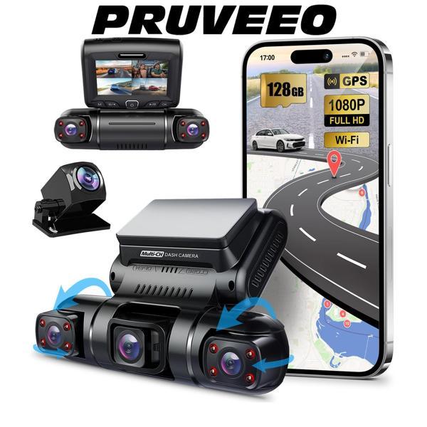Pruveeo D90-4CH FHD Wi-Fi GPS + 128GB SD Kart - Image 1