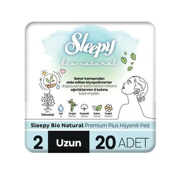 7 AL 6 ÖDE Sleepy Bio Natural 20'li Hijyenik Ped Uzun ve 250 ML Temizleme Suyu - Image 1