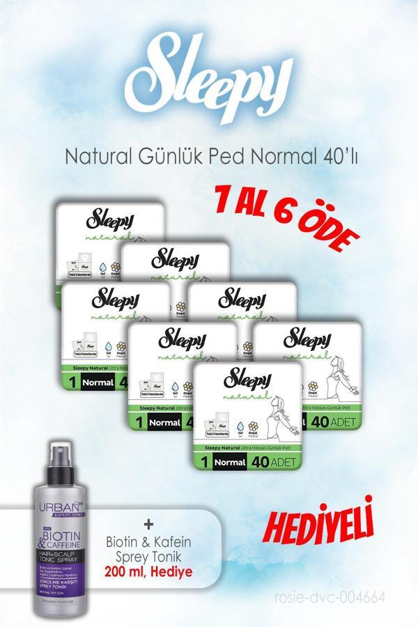 Sleepy 40'lı Natural Günlük Normal 7 AL 6 ÖDE ve 200 ML Tonik Hediye - Image 1