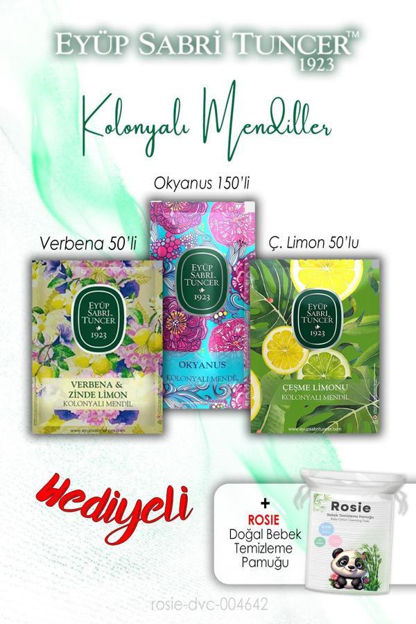 Çeşme Limon ve Zinde Limon 50'li, Okyanus 150'li, Kolonyalı Mendil ve ROSIE - Image 1