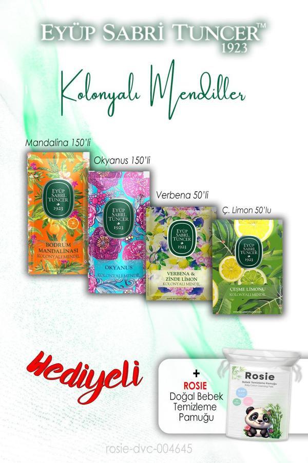 Okyanus, Verbena, Mandalina ve Limon Kolonyalı Mendil ve ROSIE - Image 1