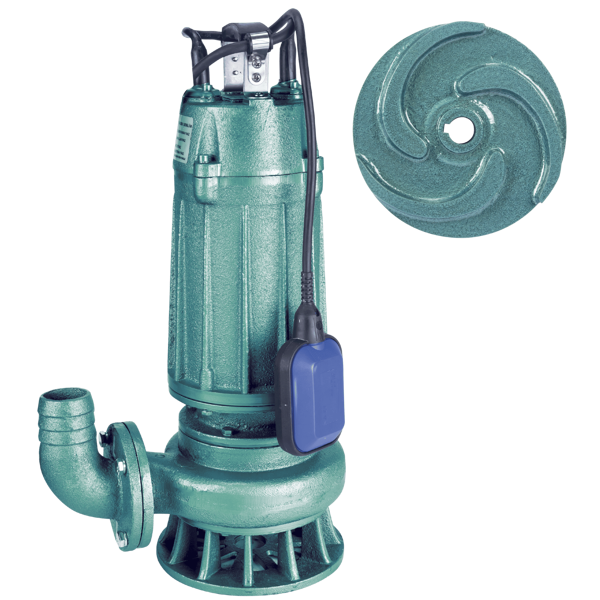 Varan WQD 7-15-1.1F Açık Çarklı Foseptik Dalgıç Pompa 1.5 HP / 1.1 kW, Monofaze 220 V, 17 Mss, 24 m3/h - Image 1