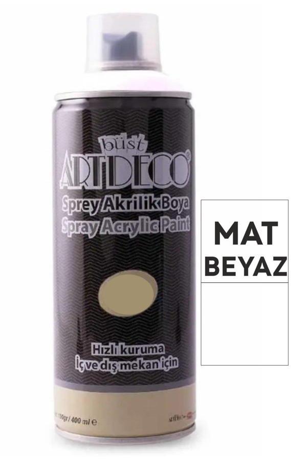 Artdeco Akrilik Sprey Boya 400 ML Mat Beyaz Akrilik Sprey Boya - Image 1