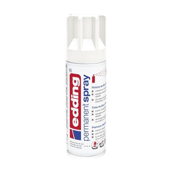 Edding Permanent Akrilik Spray Trafficwhite Sprey Akrilik Boya Trafik Beyaz Mat - Image 1
