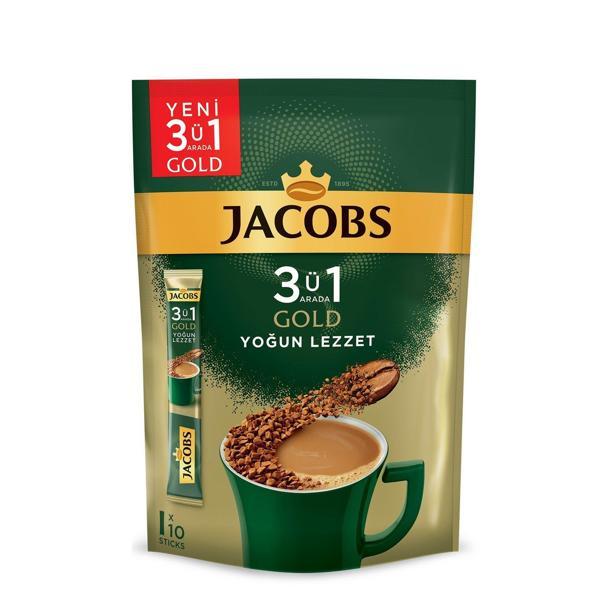 Jacobs 3'ü 1 Arada Gold Yoğun Lezzet Kahve 10x3 30 Adet - Image 1