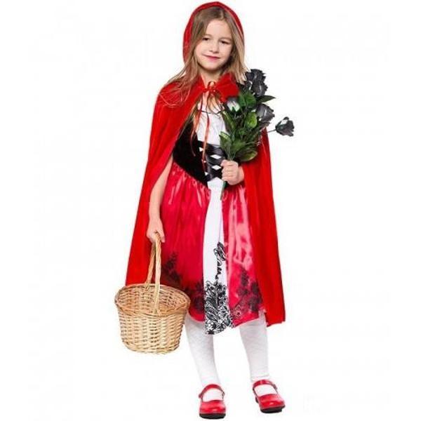 Kırmızı Başlıklı Kız Şapkalı Pelerin 90 cm - Image 1