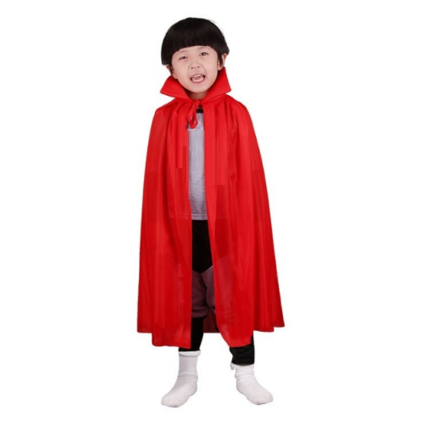 Kırmızı Renk Yakalı Pelerin Çocuk Boy 90 cm - Image 1