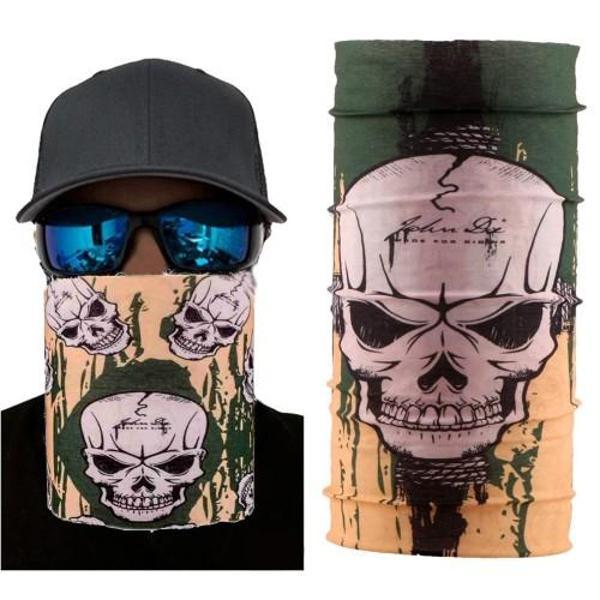 Haki Kuru Kafa Baskılı Buff Bandana 25x48 cm - Image 1