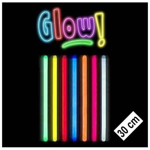 Karanlıkta Parlayan Fosforlu Glow Stick Kalın Çubuk 30 cm 1 Adet - Image 1