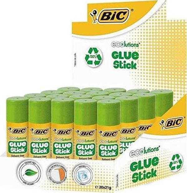 Bic Stick Yapıştırıcı Ecolutions 21 Gr 892345 20 Li (1 Paket 20 Adet) - Image 1