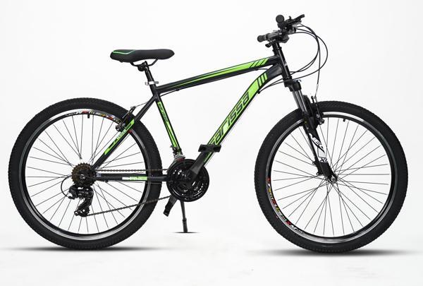 Sarissa Moon 26" Jant MTB Ön Amortisörlü Shimano 21 Vites V Fren Dağ Bisikleti Siyah Yeşil - Image 1