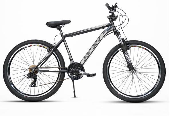 Sarissa Moon 26" Jant MTB Ön Amortisörlü Shimano 21 Vites Wake Gidon V Fren Dağ Bisikleti Siyah Gri - Image 1