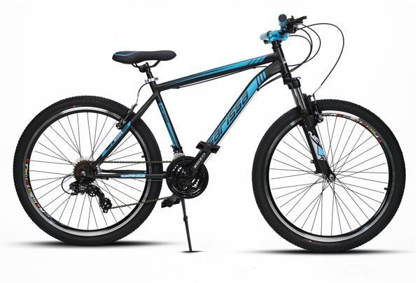Sarissa Moon 26" Jant MTB Ön Amortisörlü Shimano 21 Vites V Fren Wake Gidon Dağ Bisikleti Siyah Mavi - Image 1