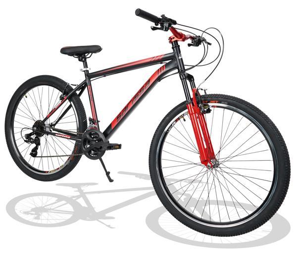 Sarissa Moon 27,5" Jant MTB Ön Amortisörlü Shimano 21 Vites V Fren Dağ Bisikleti Siyah Kırmızı - Image 1