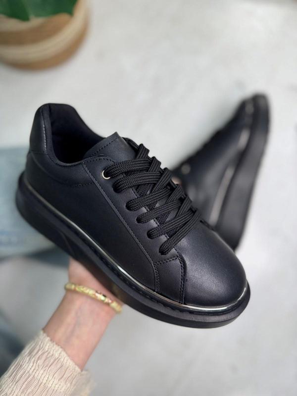 Günlük Kadın Spor Ayakkabı Bağcıklı Hafif Kalın Yüksek Taban Yürüyüş Sneaker 2135 - Image 1
