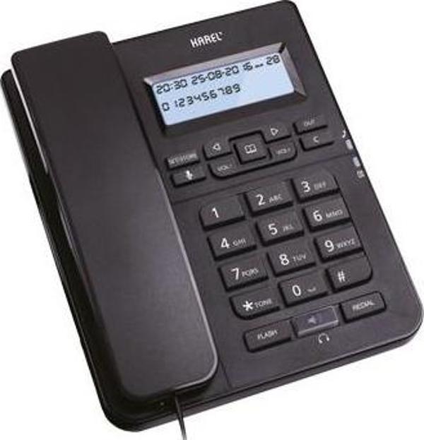 Siyah Kulaklıklı Ekranlı Masa Üstü Telefon Tm145 - Image 1