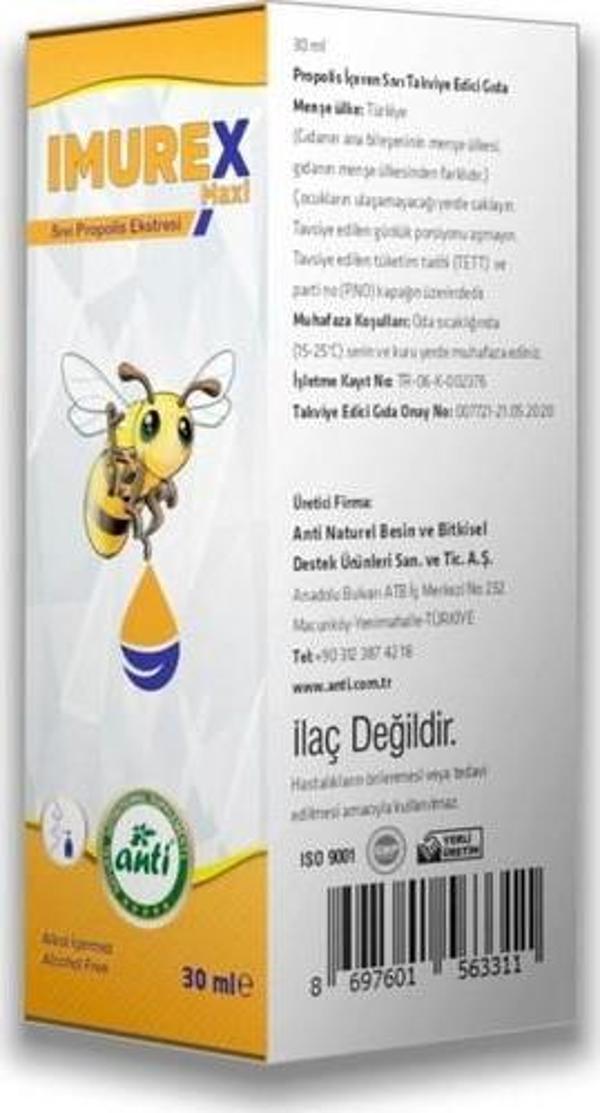 Anti Imurex Maxi Sıvı Propolis Ektresi Sprey Damla 30 Ml - Image 1