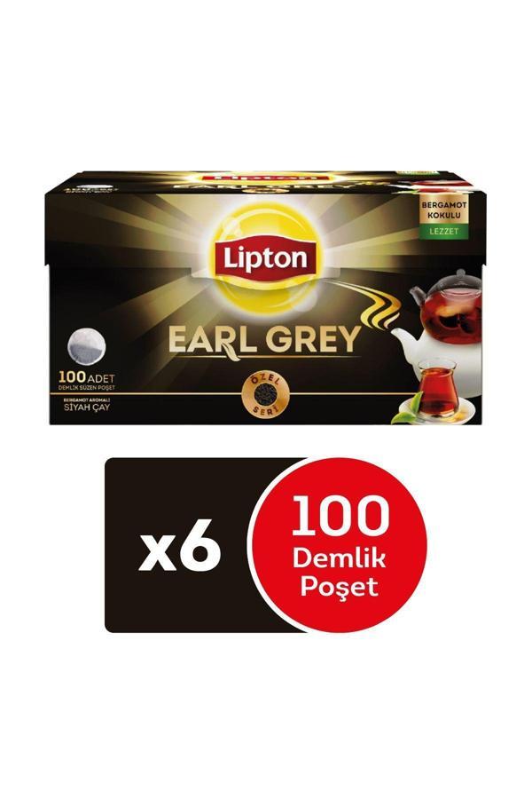 Lipton Earl Grey Demlik Poşet 100'Lüx6 Adet - Image 1