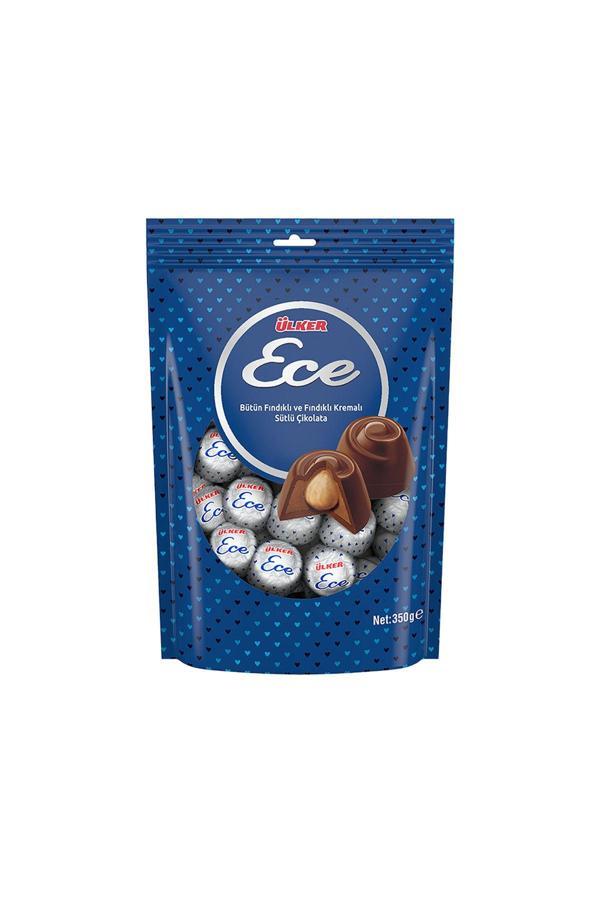 Ülker Ece Bütün Fındıklı Sütlü Çikolata (350 G) X12 Adet - Image 1