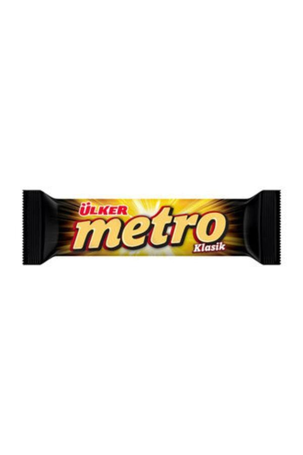 Ülker Metro Sütlü Çikolatalı Kaplı Karamel & Nugalı Bar 36 G 6 * Adet - Image 1