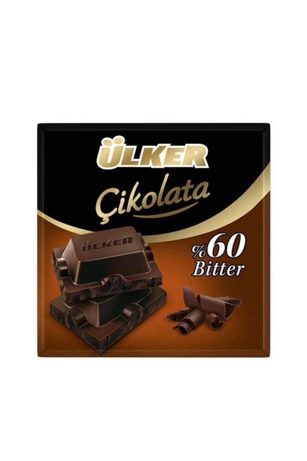 Ülker Kare Çikolata %60 Bitter 60 Gr X 8 Adet - Image 1