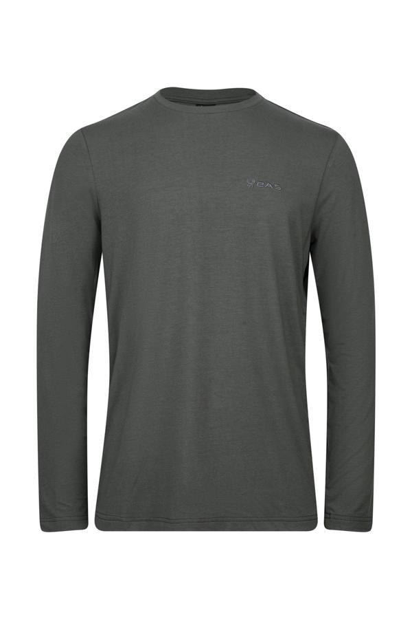 2AS Vernon Erkek Uzun Kol Viloft T-Shirt Antrasit - Image 1