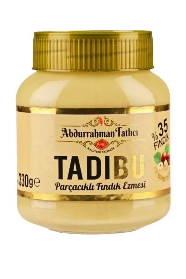 Abdurrahman Tatlıcı Tadıbu Fındık Ezmesi, Fındık Kreması Parçacık Fındıklı 330G X6 Paket - Image 1