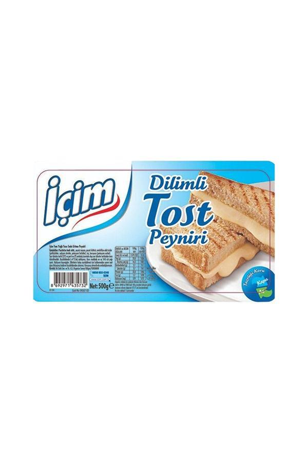 İçim Dilimli Tost Peyniri (500 G) X12 Adet - Image 1