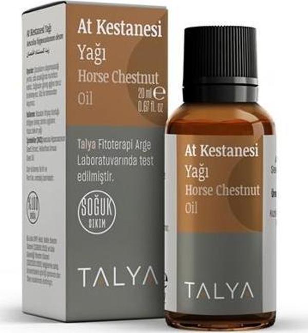 At Kestanesi Yağı, Soğuk Sıkım, %100 Saf Ve Doğal, 20 ml - Image 1
