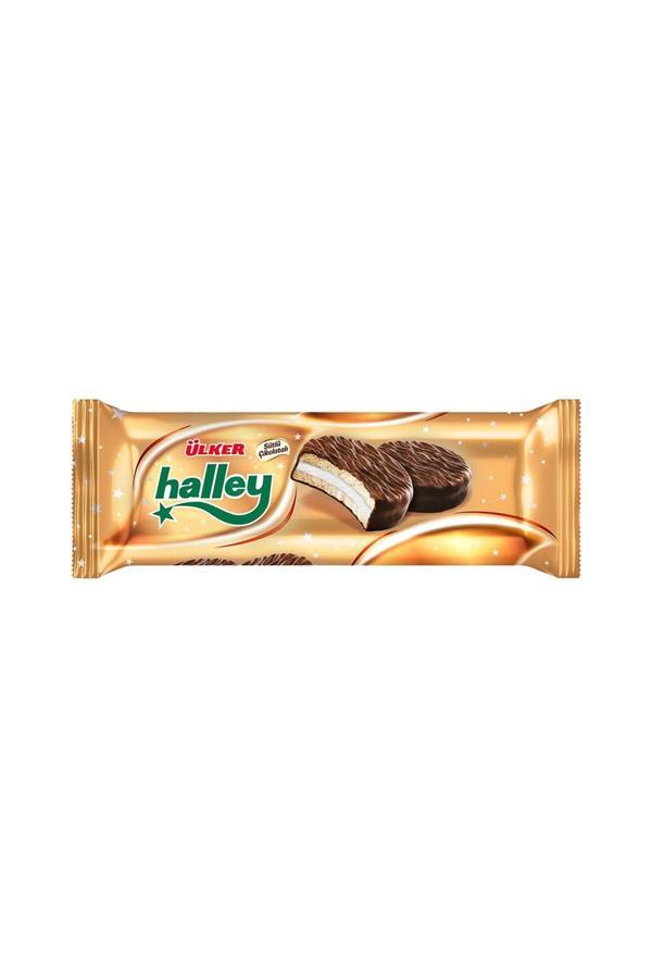 Ülker Halley Çikolata Kaplı Bisküvi 8'Li (240 G) X4 Adet - Image 1