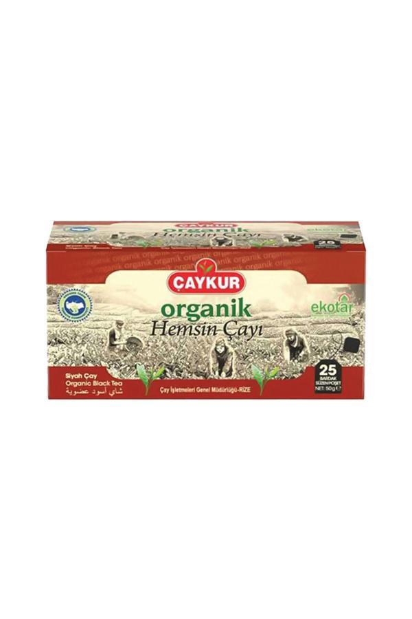 Çaykur Organik Hemşin Bardak Poşet Çay (25X2 G) X8 Adet - Image 1