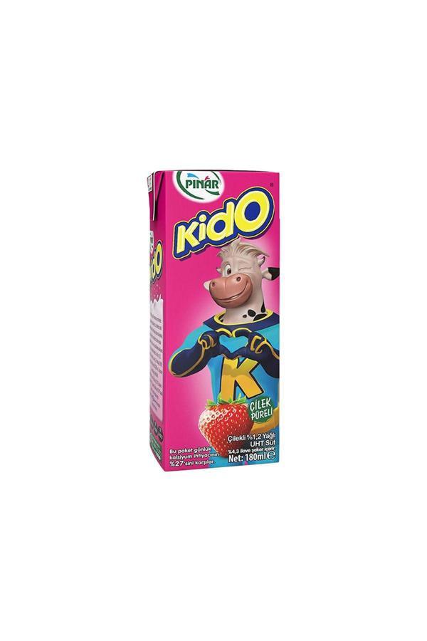 Pınar Kido Çilekli Süt (180 Ml) X8 Adet - Image 1