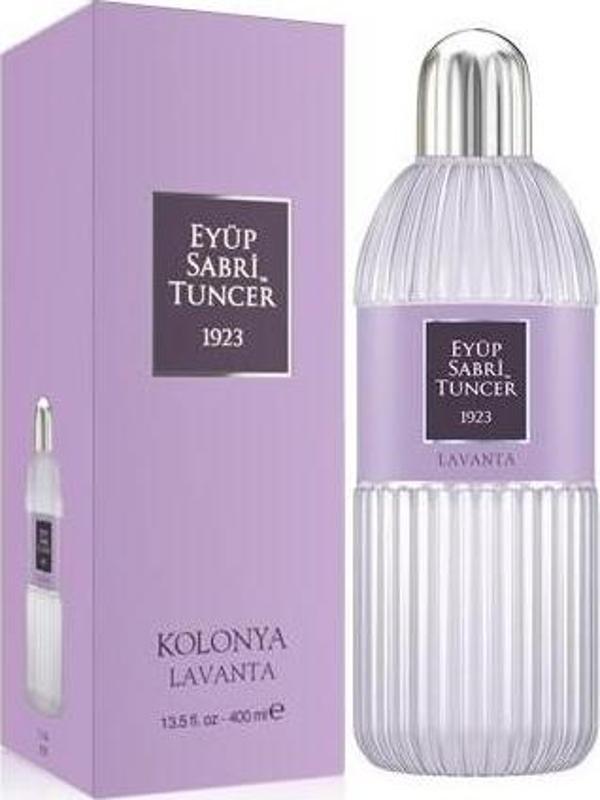 Eyüp Sabri Tuncer Lavanta Kolonyası 400 Ml Silindir Cam Şişe - Image 1