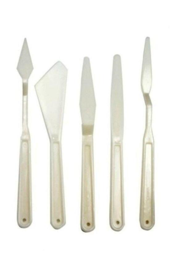 Oyun Ve Sanat Plastik Spatül 5Li (Yağlı Boya 5Li Spatula Plastik ) - Image 1