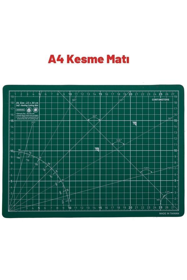 O&S Oyun Ve Sanat Eğlen-Üret A4 Kesme Matı Pedi, Çalışma Pedi, Patchwork, Kesme Tablası, Kesim Altlığı, Cutting Mat - Image 1