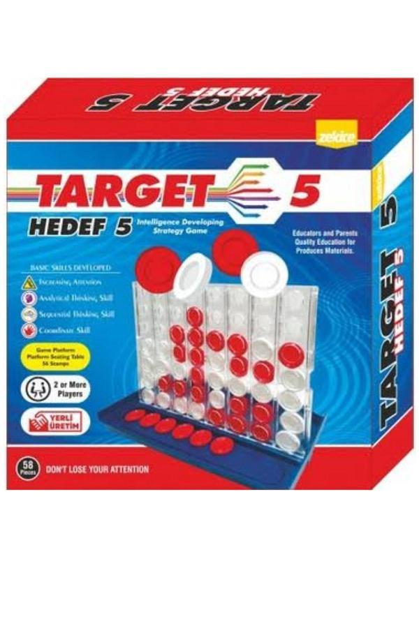 O&S Oyun Ve Sanat Eğlen-Üret Hedef 5 Target 5 İlkokul Ortaokul Akıl Zeka Kutu Oyunu - Image 1