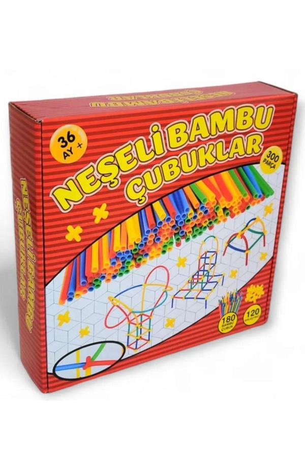 O&S Oyun Ve Sanat Eğlen-Üret Neşeli Bambu Çubuklar Oyunu, Bardak Oyunu İlkokul Ortaokul Akıl Zeka Kutu Oyunu - Image 1