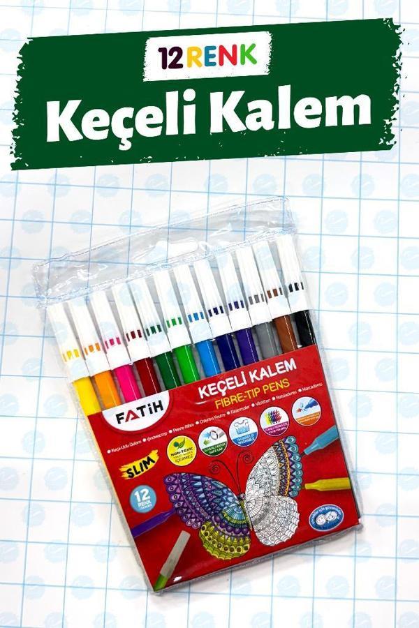 12 Renk Keçeli Kalem-T1410 - Image 1